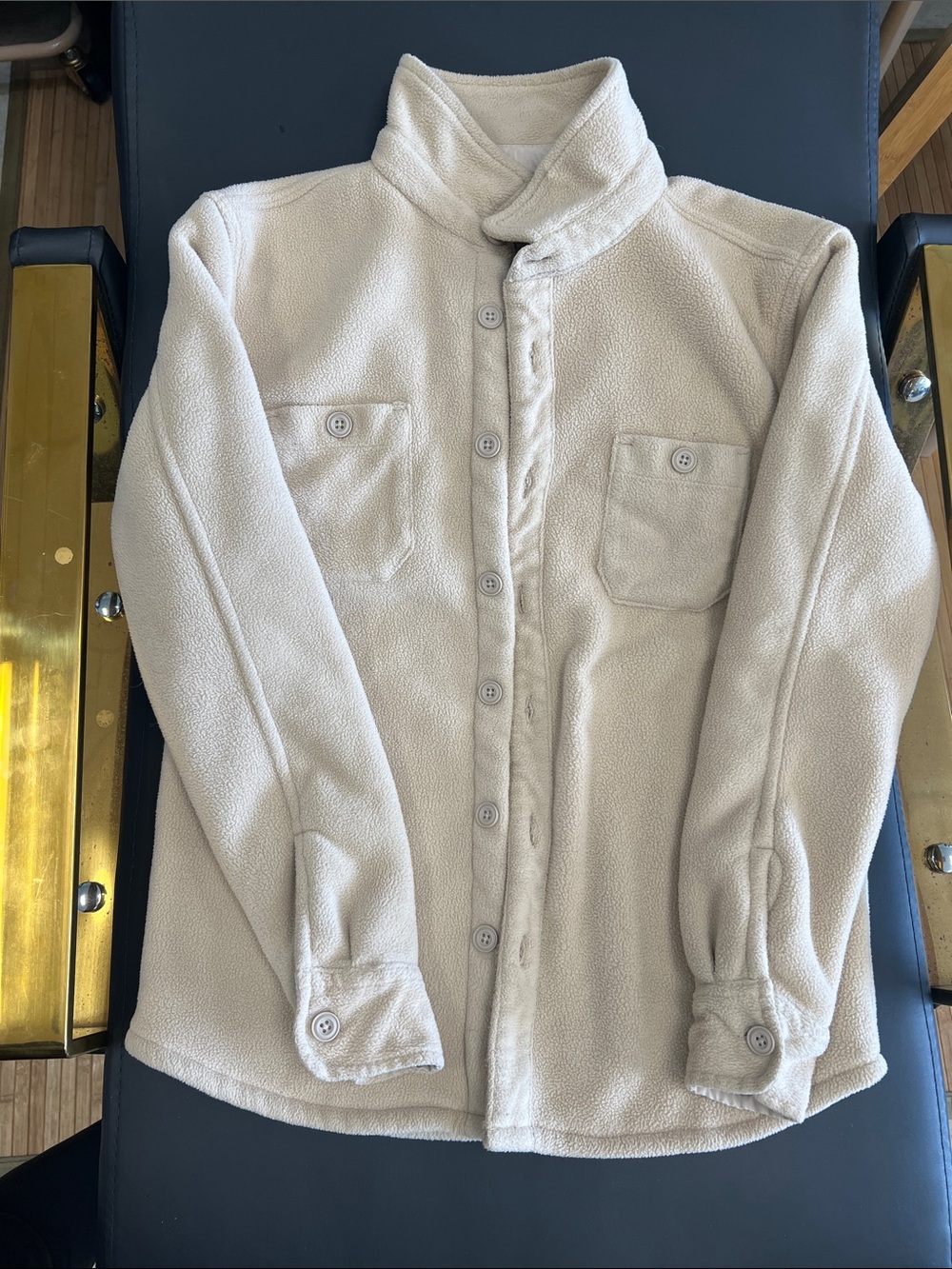 Retrofit Cream Sherpa Fleece Jacket